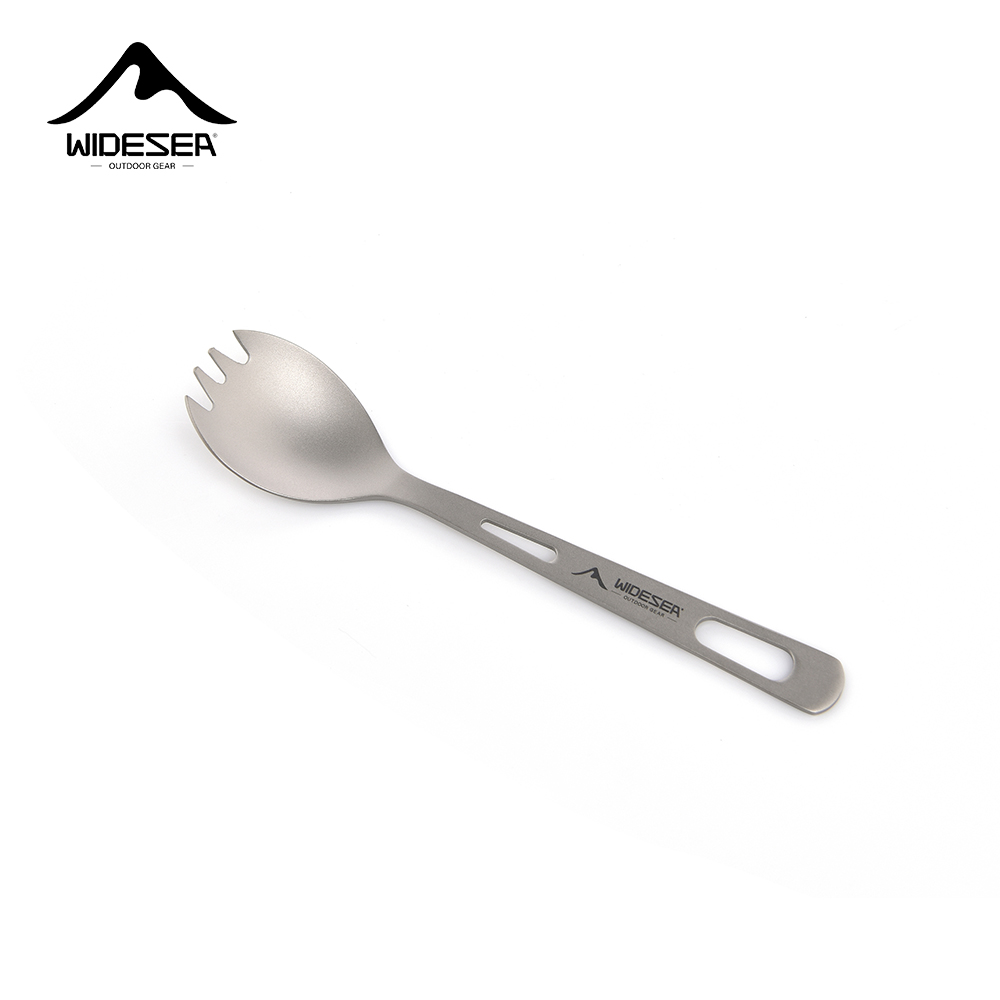 Hi Tech Kitchen Accessories - Набор для кемпинга Widesea: титановая ложка-вилка,