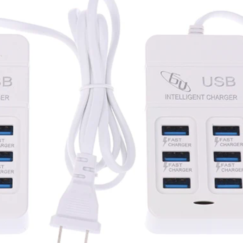 Type C Multiport Adapter - 1 шт., вилка стандарта США, 6