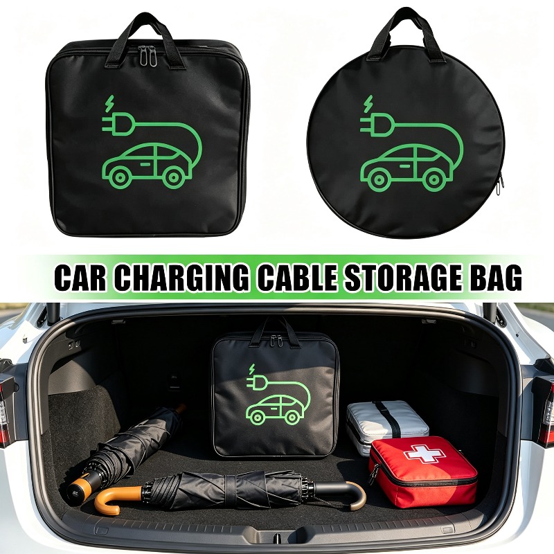Cable Organizer Bag - Водонепроницаемая сумка для электромобиля с ручкой,