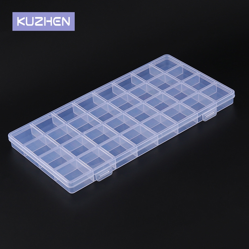 Tech Accessories Box - Прозрачная шкатулка для хранения 32/24/15 ячеек