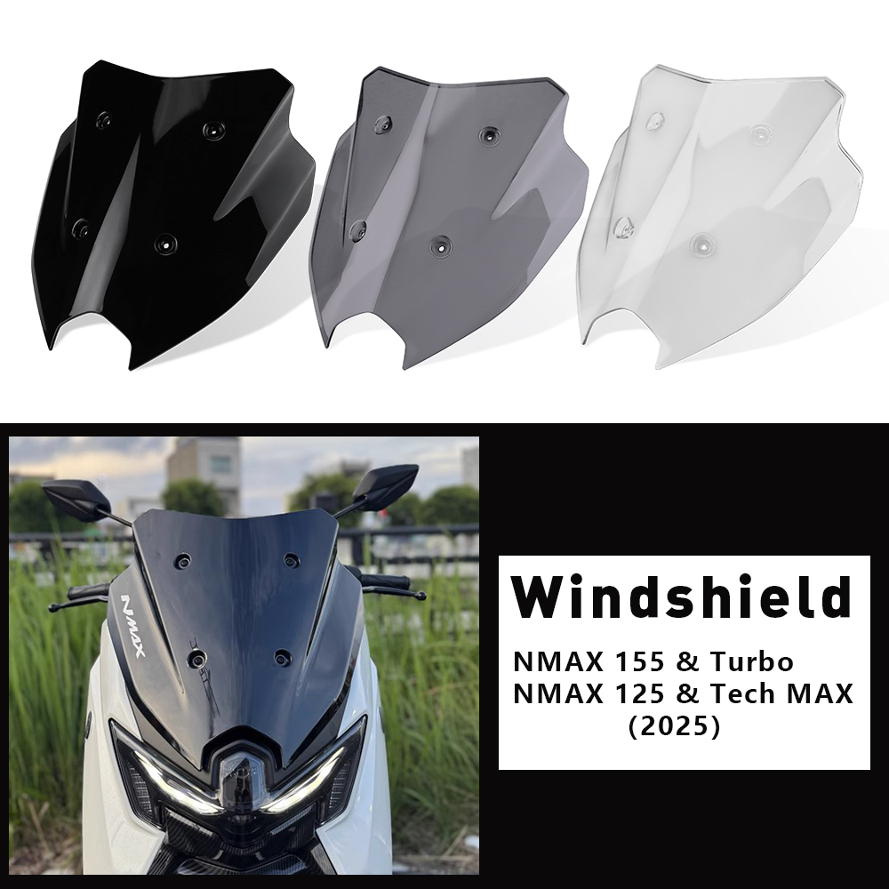 Новое лобовое стекло NMAX 125  – обзор и цена Nmax Tech Max Accessories